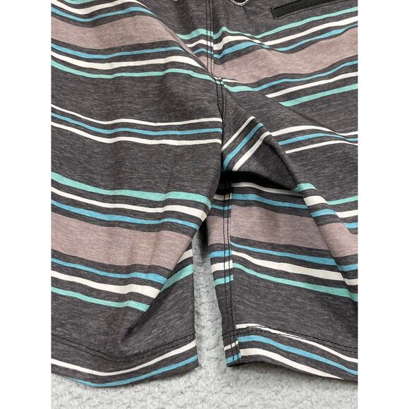 Speedo Mens Size S Striped Swim Trunks - Picture 5 of 10